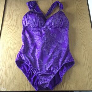 BOGO Venus Purple One-Piece Padded Swimsuit